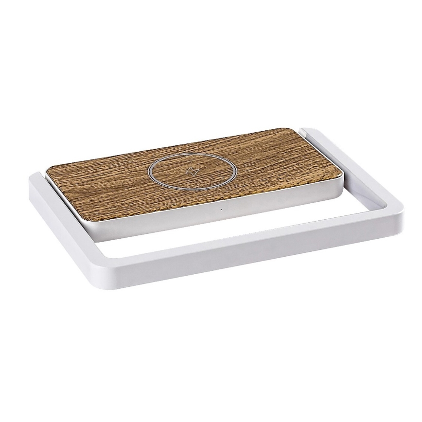 Rabalux - Lámpara de mesa LED regulable con cargador inalámbrico LED/4W/5V 3000K