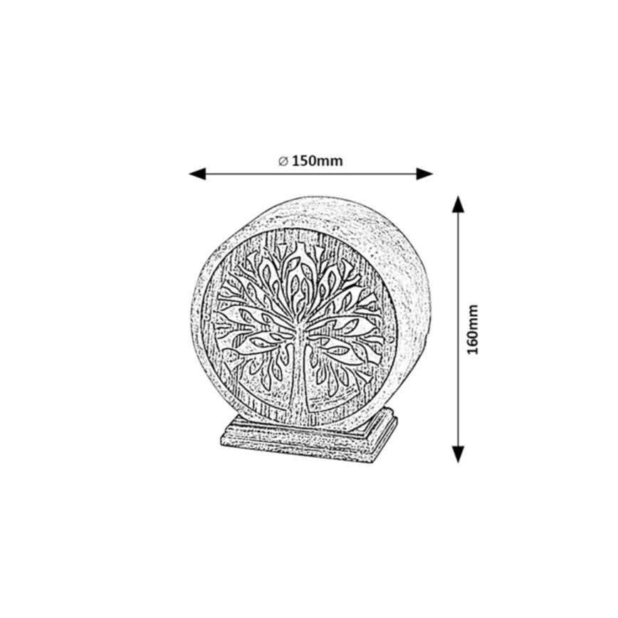 Rabalux - Lámpara de mesa 1xE14/15W/230V acacia