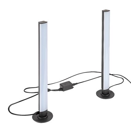 Rabalux - SET 2x LED RGB Lámpara de mesa regulable PACO LED/5W/5V + control remoto