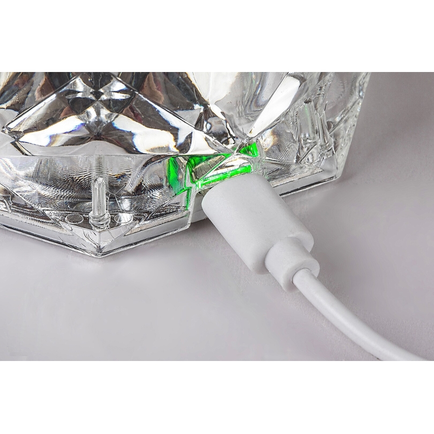 Rabalux 76015 - LED RGB Lámpara de mesa recargable y regulable SIGGY LED/1,5W/3,7V