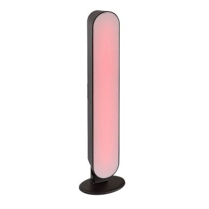 Rabalux - Lámpara de mesa LED RGB regulable y recargable LED/3W/5V negro + mando a distancia