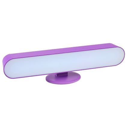 Rabalux - Lámpara de mesa LED RGB regulable LED/3W/5V púrpura + mando a distancia