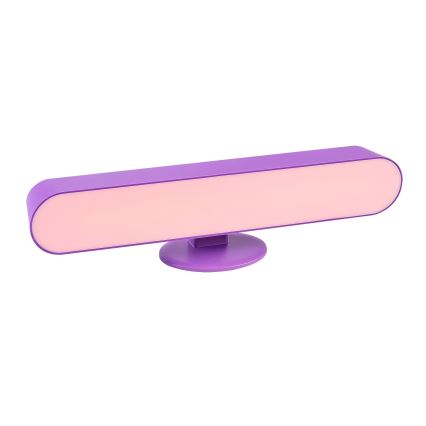 Rabalux - Lámpara de mesa LED RGB regulable LED/3W/5V púrpura + mando a distancia