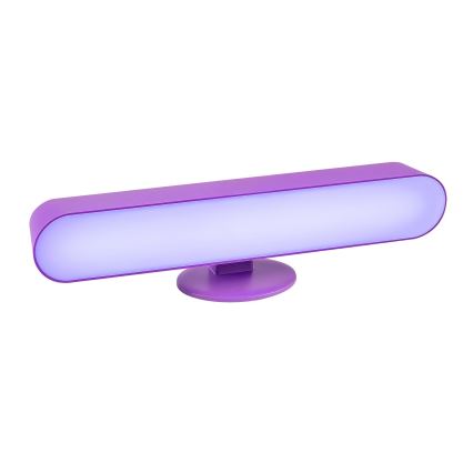 Rabalux - Lámpara de mesa LED RGB regulable LED/3W/5V púrpura + mando a distancia
