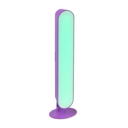 Rabalux - Lámpara de mesa LED RGB regulable LED/3W/5V púrpura + mando a distancia