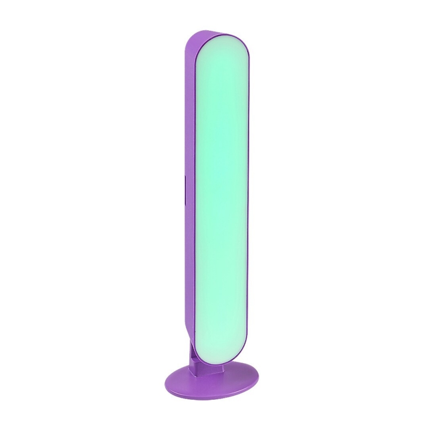 Rabalux - Lámpara de mesa LED RGB regulable LED/3W/5V púrpura + mando a distancia
