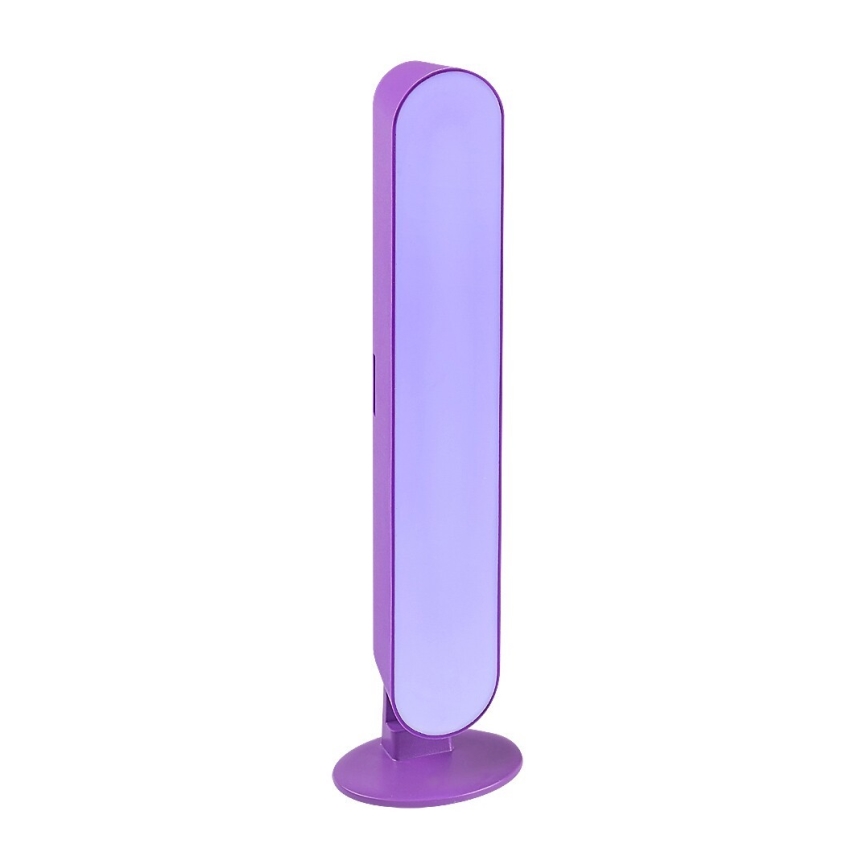 Rabalux - Lámpara de mesa LED RGB regulable LED/3W/5V púrpura + mando a distancia