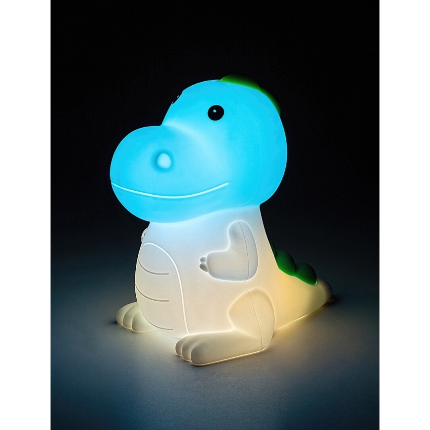 Rabalux 76021 - Lámpara LED RGB regulable para niños DINOO LED/0,45W/5V