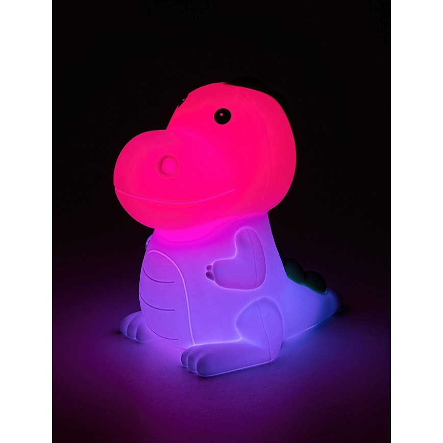 Rabalux 76021 - Lámpara LED RGB regulable para niños DINOO LED/0,45W/5V
