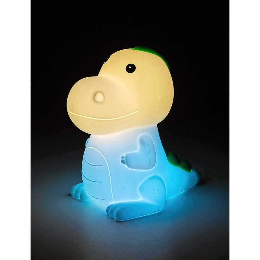 Rabalux 76021 - Lámpara LED RGB regulable para niños DINOO LED/0,45W/5V