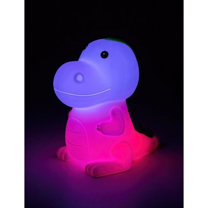 Rabalux 76021 - Lámpara LED RGB regulable para niños DINOO LED/0,45W/5V