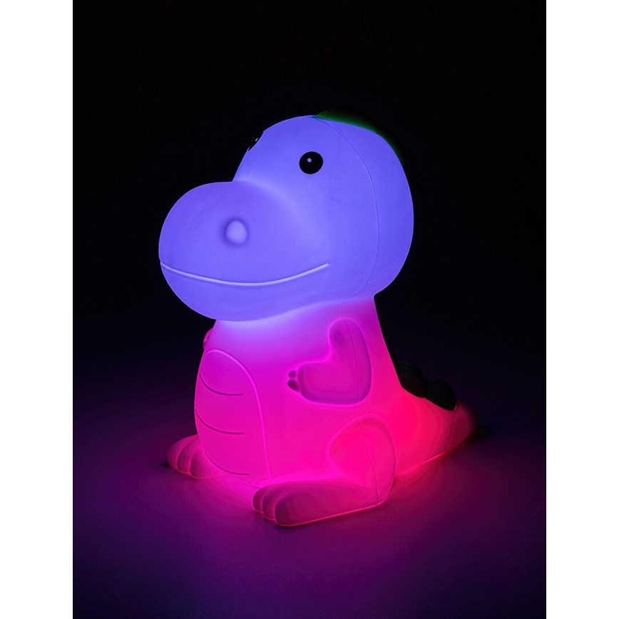 Rabalux 76021 - Lámpara LED RGB regulable para niños DINOO LED/0,45W/5V