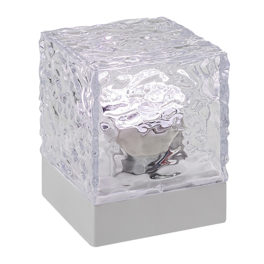 Rabalux - Lámpara de mesa LED RGB regulable y recargable LED/1W/5V/3xAA + mando a distancia