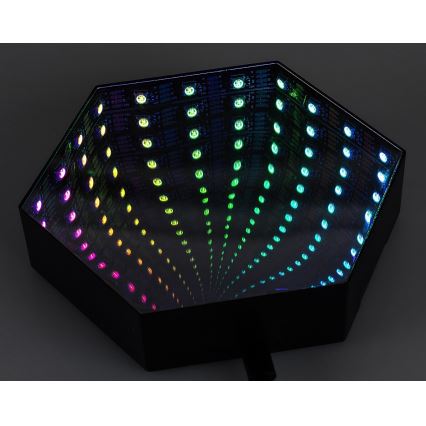 Rabalux - Lámpara de mesa LED RGB regulable LED/1W/5V/3xAA + mando a distancia