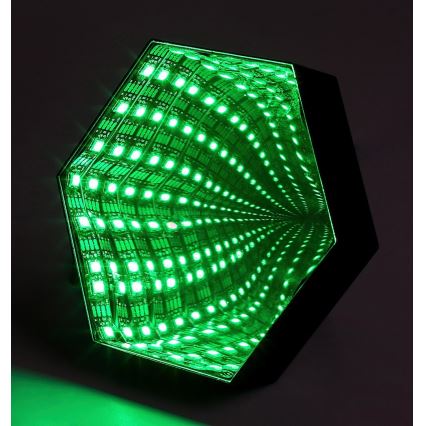 Rabalux - Lámpara de mesa LED RGB regulable LED/1W/5V/3xAA + mando a distancia