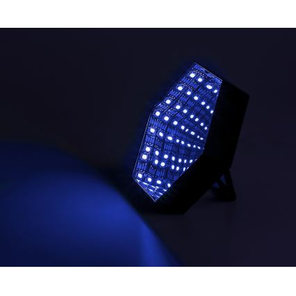 Rabalux - Lámpara de mesa LED RGB regulable LED/1W/5V/3xAA + mando a distancia