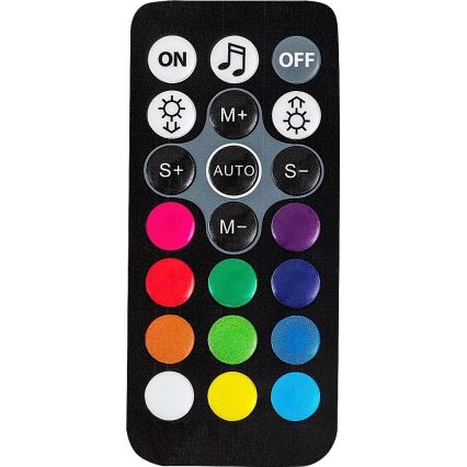 Rabalux - Lámpara de mesa LED RGB regulable LED/1W/5V/3xAA + mando a distancia