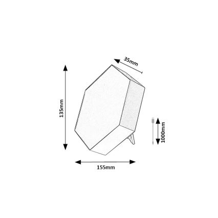 Rabalux - Lámpara de mesa LED RGB regulable LED/1W/5V/3xAA + mando a distancia