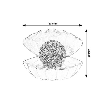Rabalux - LED RGB Lámpara decorativa LED/0,8W/3xAAA