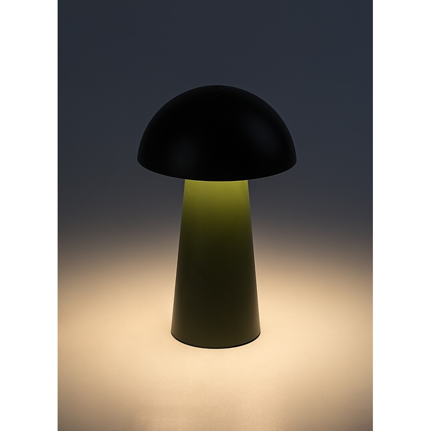 Rabalux - Lámpara exterior LED recargable con control táctil y regulable LED/1,5W/5V IP44 1200 mAh USB verde