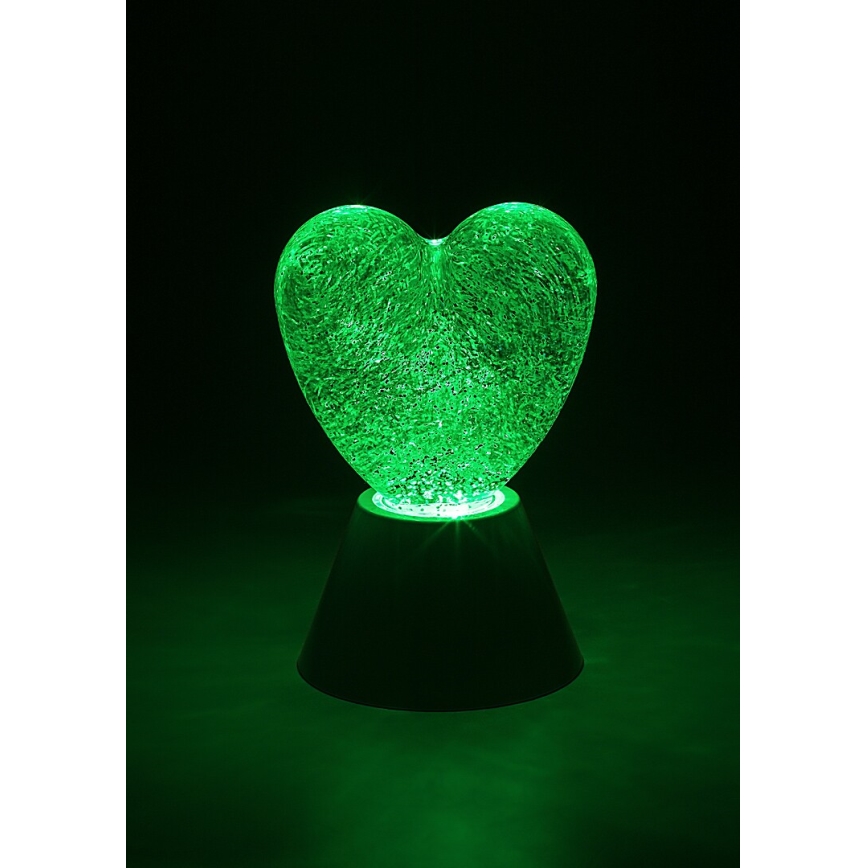 Rabalux - Lámpara decorativa LED RGB/0,8W/3xAA en forma de corazón