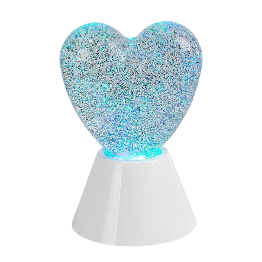 Rabalux - Lámpara decorativa LED RGB/0,8W/3xAA en forma de corazón