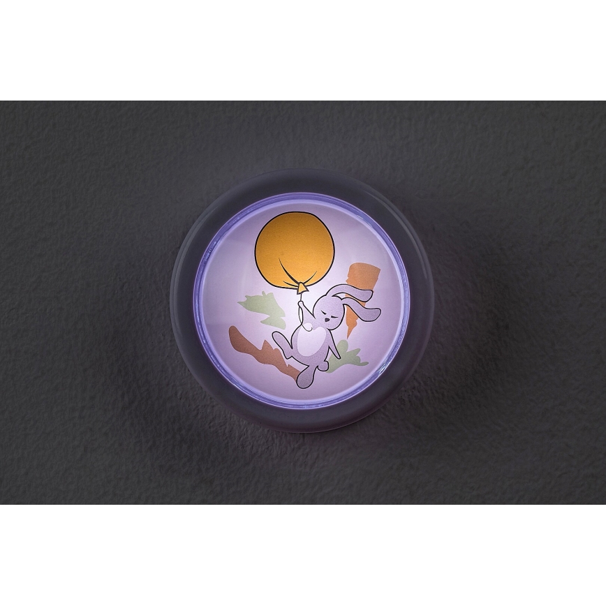 Rabalux - Luz nocturna LED para niños LED/0,3W/2xAA 6000K