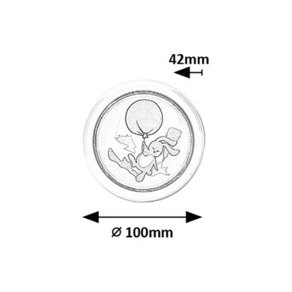 Rabalux - Luz nocturna LED para niños LED/0,3W/2xAA 6000K
