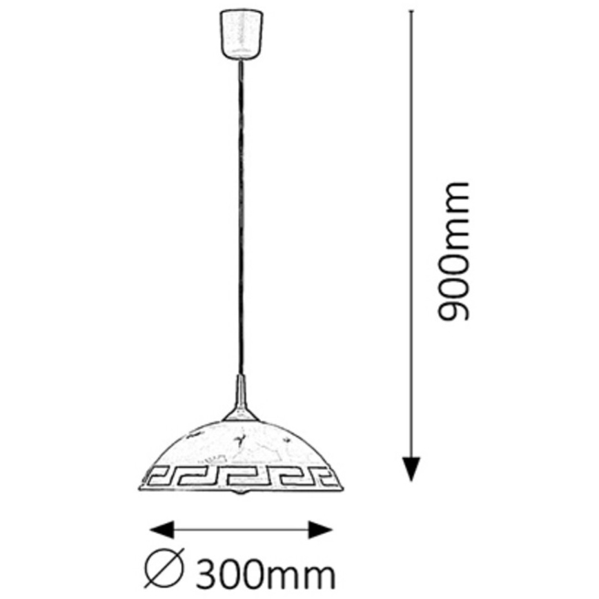Rabalux - Lámpara colgante 1xE27/60W/230V