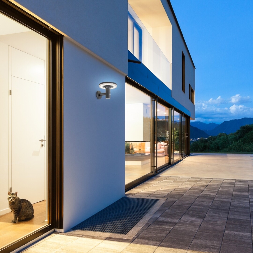 Rabalux - Lámpara solar LED con sensor LED/10W/3,7V IP44