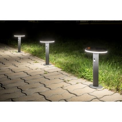 Rabalux - Lámpara solar LED con sensor LED/10W/3,7V IP44 2500 mAh