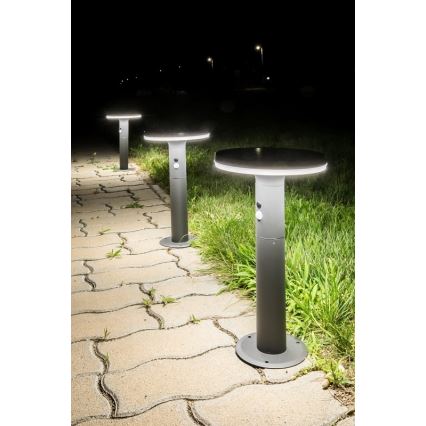 Rabalux - Lámpara solar LED con sensor LED/10W/3,7V IP44 2500 mAh