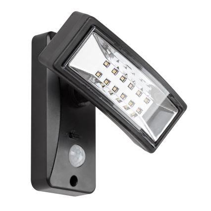 Rabalux - Lámpara solar LED con sensor LED/2,4W/3,7V IP44 1200 mAh