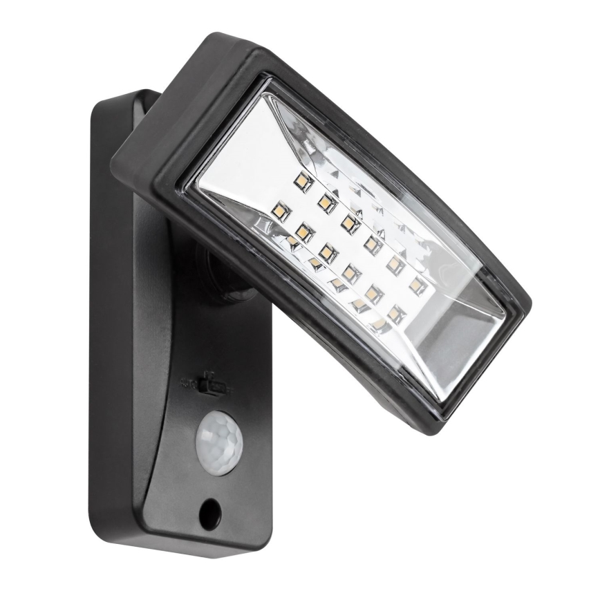 Rabalux - Lámpara solar LED con sensor LED/2,4W/3,7V IP44 1200 mAh