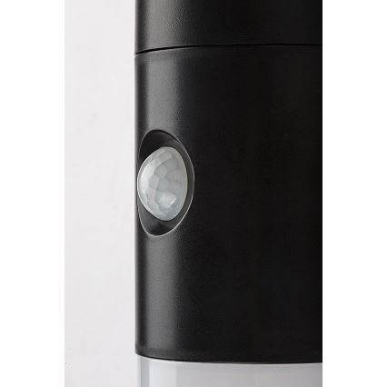 Rabalux - Lámpara de pared solar LED RGB con sensor LED/1W/3,7V IP44 negra 1200 mAh