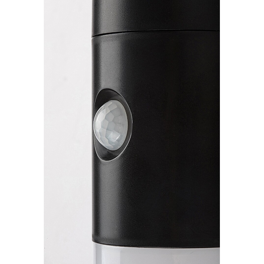 Rabalux - Lámpara de pared solar LED RGB con sensor LED/1W/3,7V IP44 negra 1200 mAh