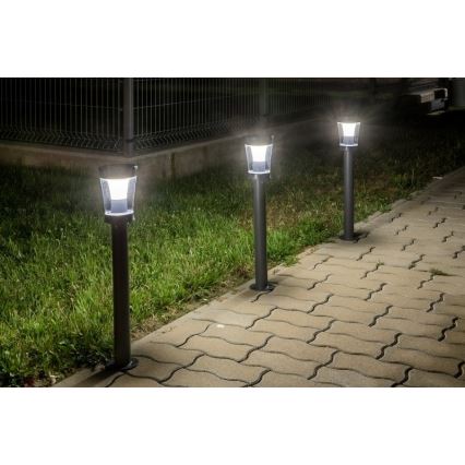 Rabalux - Lámpara solar LED LED/3W/3,7V IP65 antracita 2000 mAh