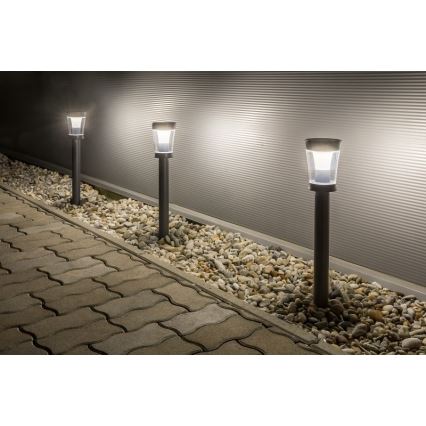Rabalux - Lámpara solar LED LED/3W/3,7V IP65 antracita 2000 mAh