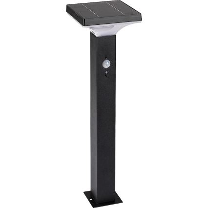 Rabalux - Lámpara solar LED con sensor LED/4W/3,7V IP44 negra 2200 mAh