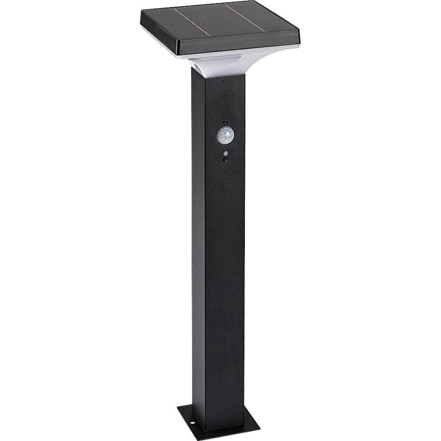 Rabalux - Lámpara solar LED con sensor LED/4W/3,7V IP44 negra 2200 mAh