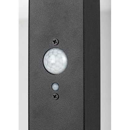 Rabalux - Lámpara solar LED con sensor LED/4W/3,7V IP44 negra 2200 mAh