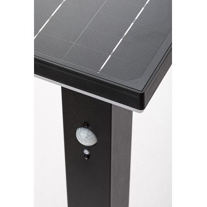 Rabalux - Lámpara solar LED con sensor LED/4W/3,7V IP44 negra 2200 mAh
