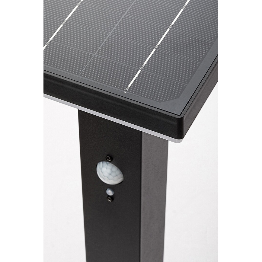 Rabalux - Lámpara solar LED con sensor LED/4W/3,7V IP44 negra 2200 mAh