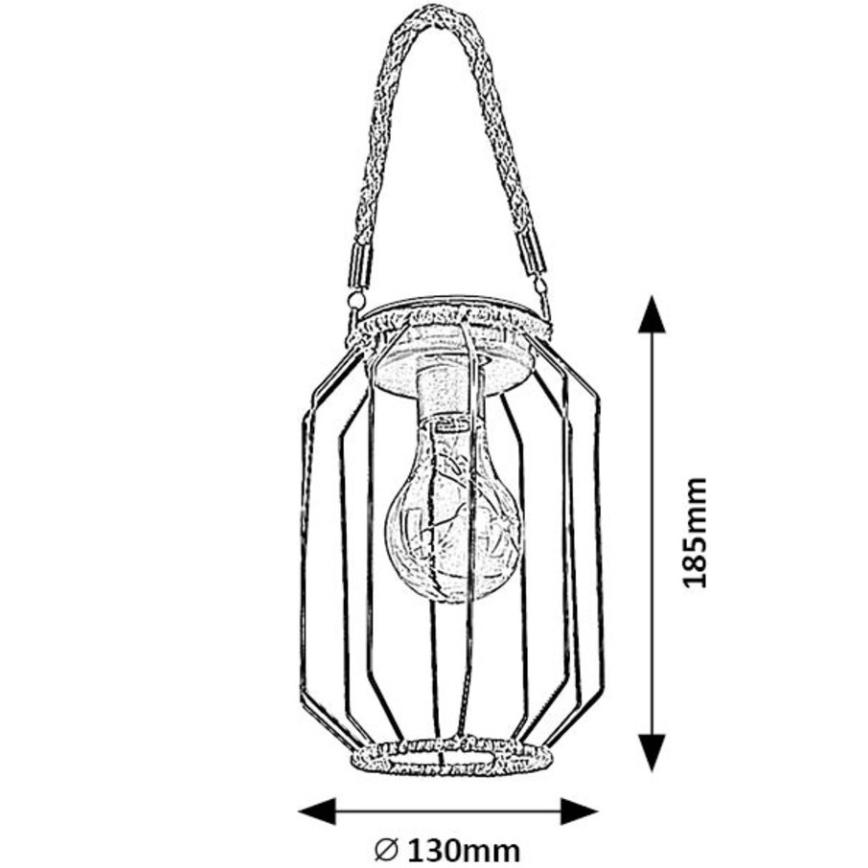 Rabalux - Lámpara solar LED LED/0,2W/1,2V IP44 600 mAh