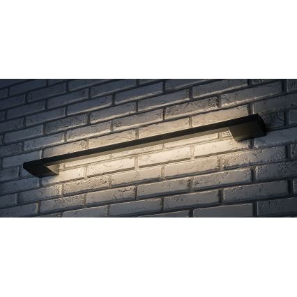 Rabalux - Aplique mural exterior LED/8W/230V IP54 59,5 cm negro
