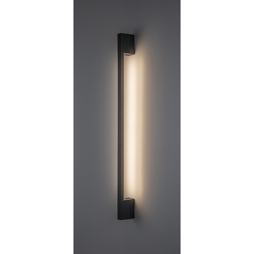 Rabalux - Aplique mural exterior LED/8W/230V IP54 59,5 cm negro