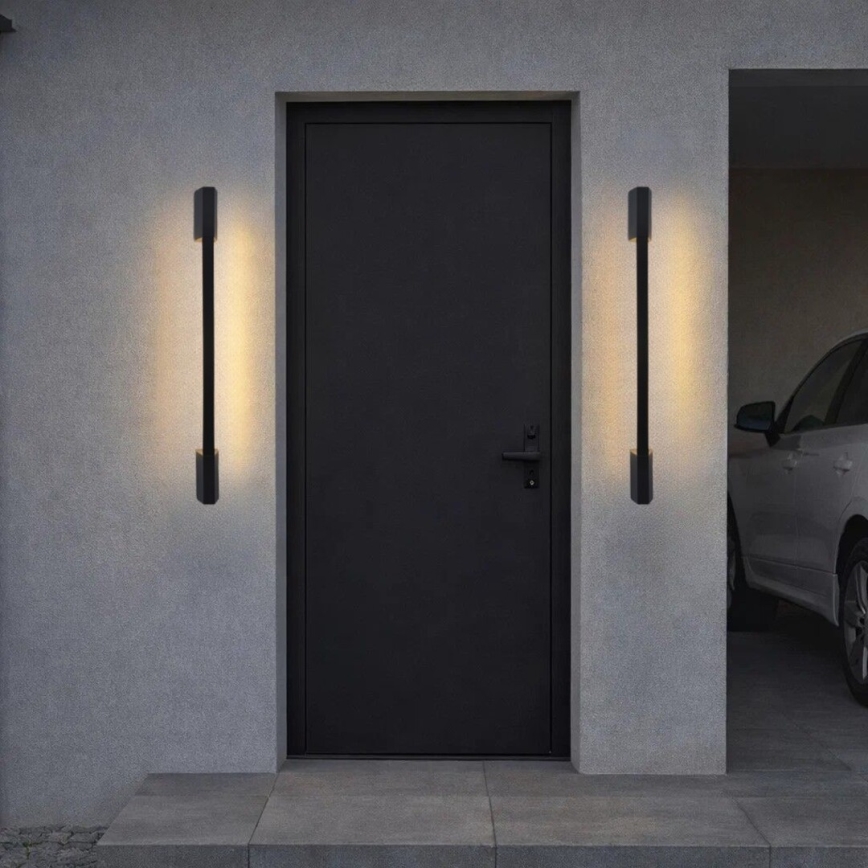 Rabalux - Aplique de pared LED para exterior 8W/230V IP54 90 cm negro