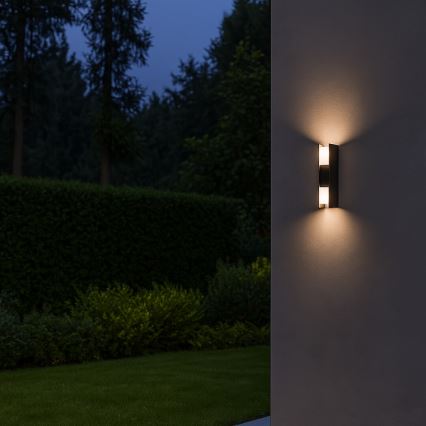 Rabalux - Aplique LED de pared para exterior, 13 W, 230 V, IP65, antracita