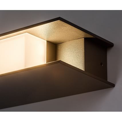 Rabalux - Aplique LED de pared para exterior, 13 W, 230 V, IP65, antracita