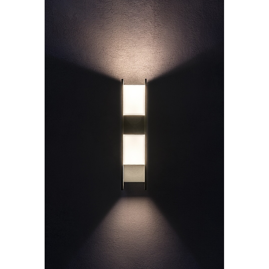 Rabalux - Aplique LED de pared para exterior, 13 W, 230 V, IP65, antracita